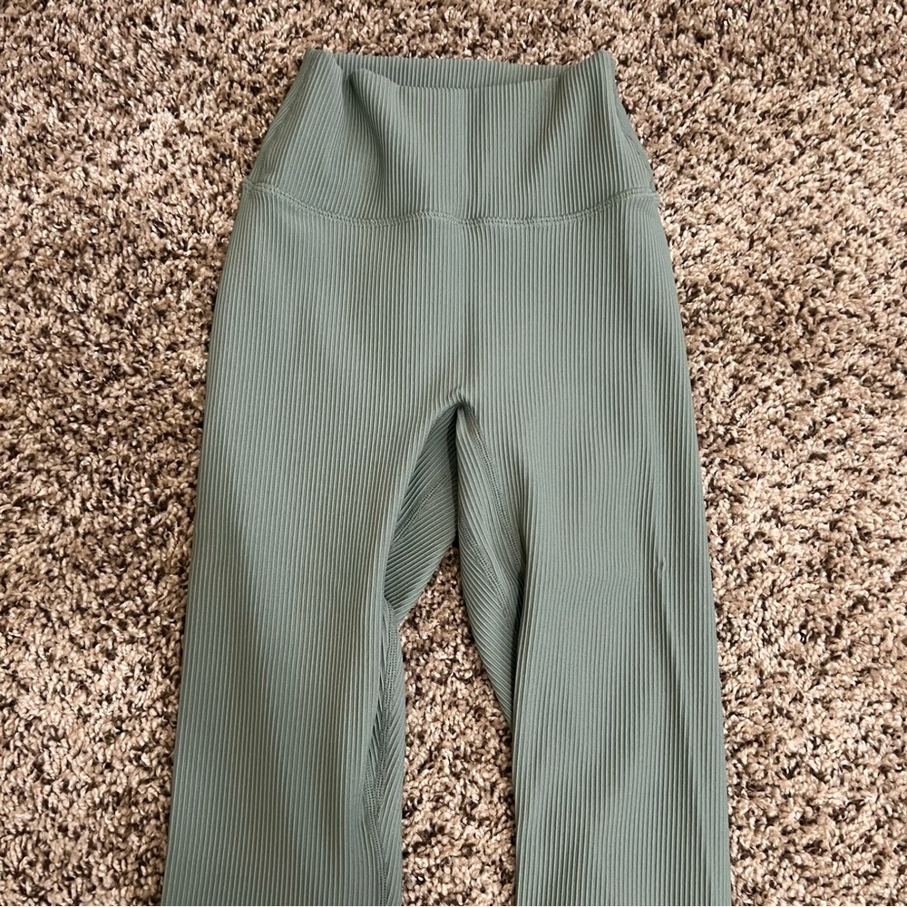Erin Oprea Basics - Dark Sage Ribbed Workout Set - Picture 10 of 14